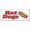 Signmission HOT DOG 1 BANNER SIGN hot dogs cart Chicago wiener franks chili signs B-Hot Dogs1 - alternate 1